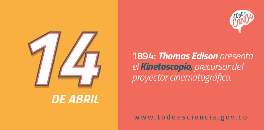 14 de abril 1894: Thomas Edison presenta el kinetoscopio