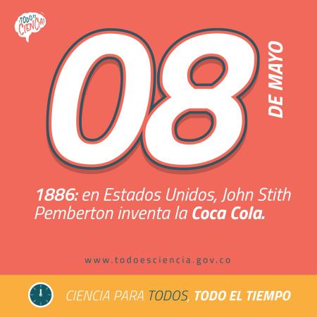 08 de mayo de 1886: John Stith Pemberton inventa la Coca Cola