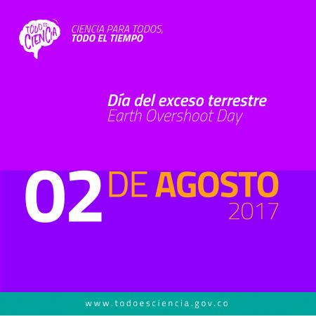 02 de agosto de 2017 Día del exceso terrestre